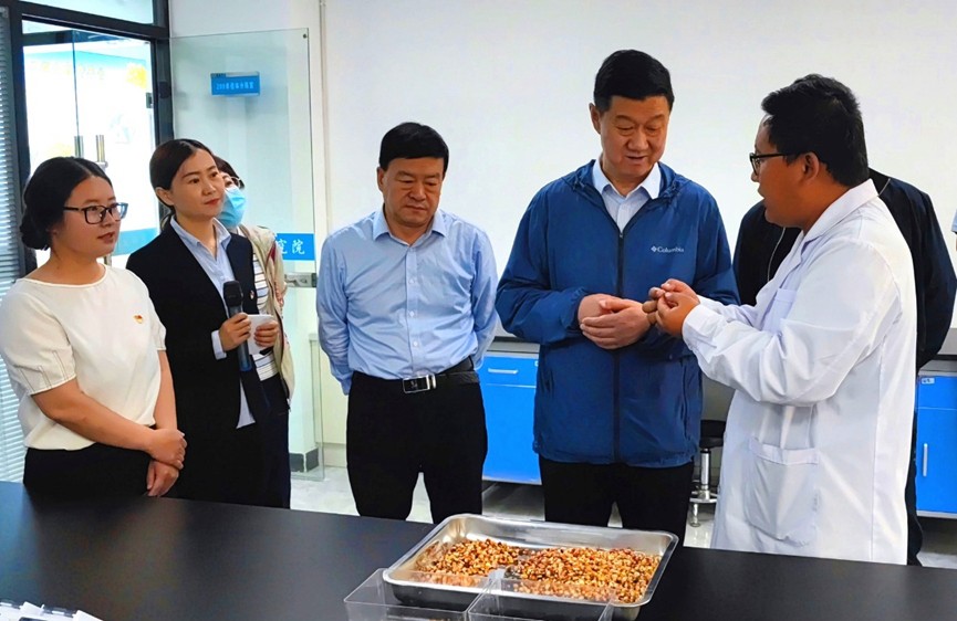 甘肅省地方金融監(jiān)管局、甘肅證監(jiān)局領(lǐng)導(dǎo)蒞臨敦煌種業(yè)調(diào)研指導(dǎo)